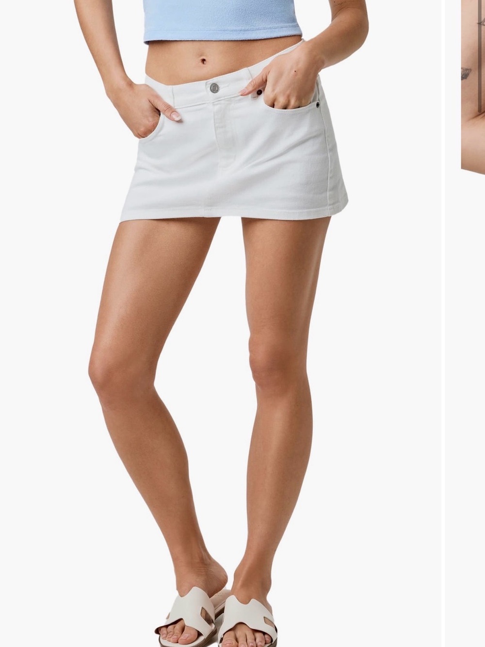 Florence (Nordstrom) White Denim Mini Skirt NWT